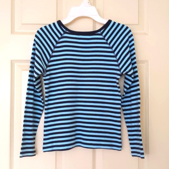 The Children's Place 100% Cotton Long sleeve top with multi color stripes. - Picture 2 of 3